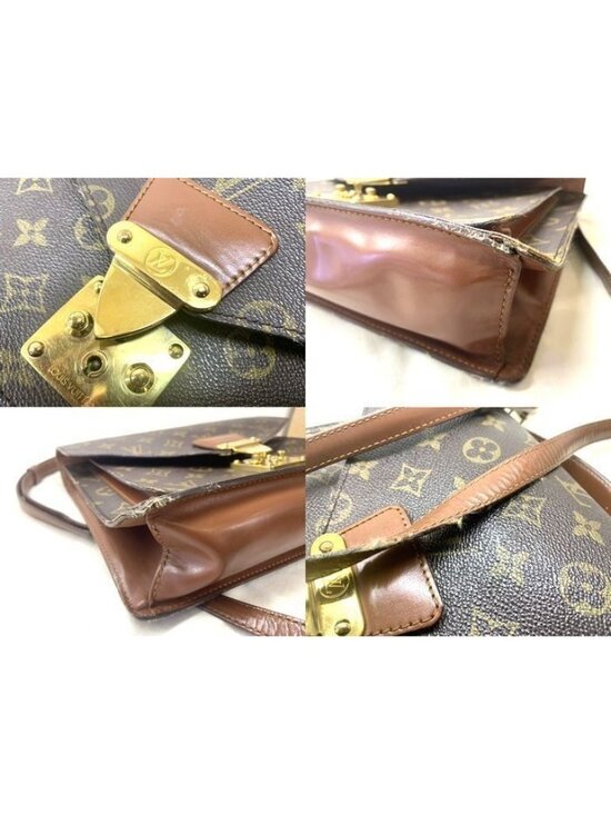 Louis Vuitton Monceau 2-Way Monogram Leather Shoulder Bag 8C main image 3